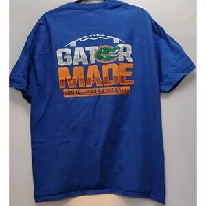 Florida Gators GATOR MADE Football Tee XL Blue 2018 #WeChomp Hanes NCAA
